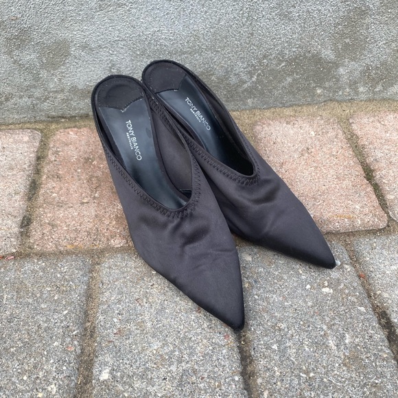 Tony Bianco Black Mules - Picture 5 of 5